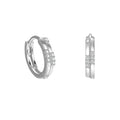 Luxury Designer 925 Sterling Silver Earrings Set Round Square CZ Hoops for Women Trendy Fine Jewelry Wholesale Bulk