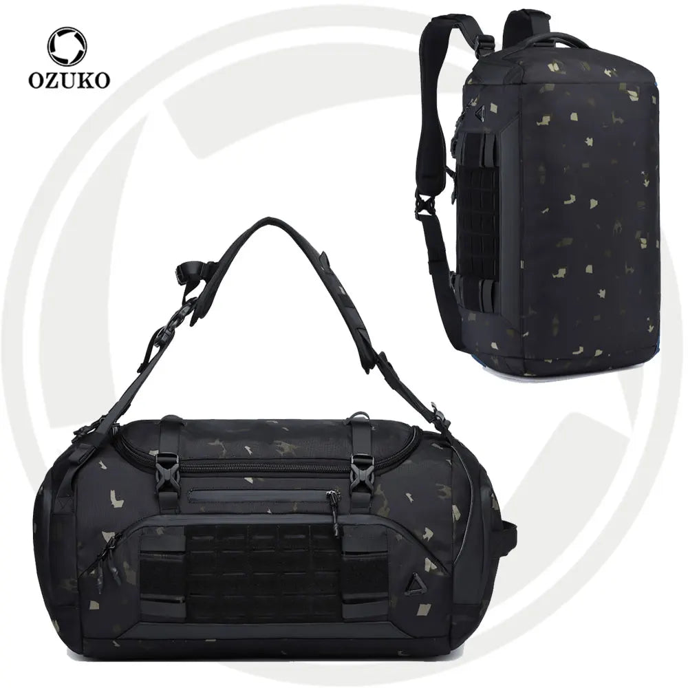 For 9779 52L Unisex Stylish Zipper Waterproof Polyester Weekender Duffle Bag Trendy Urban Backpack Commuting Travel Daily Use