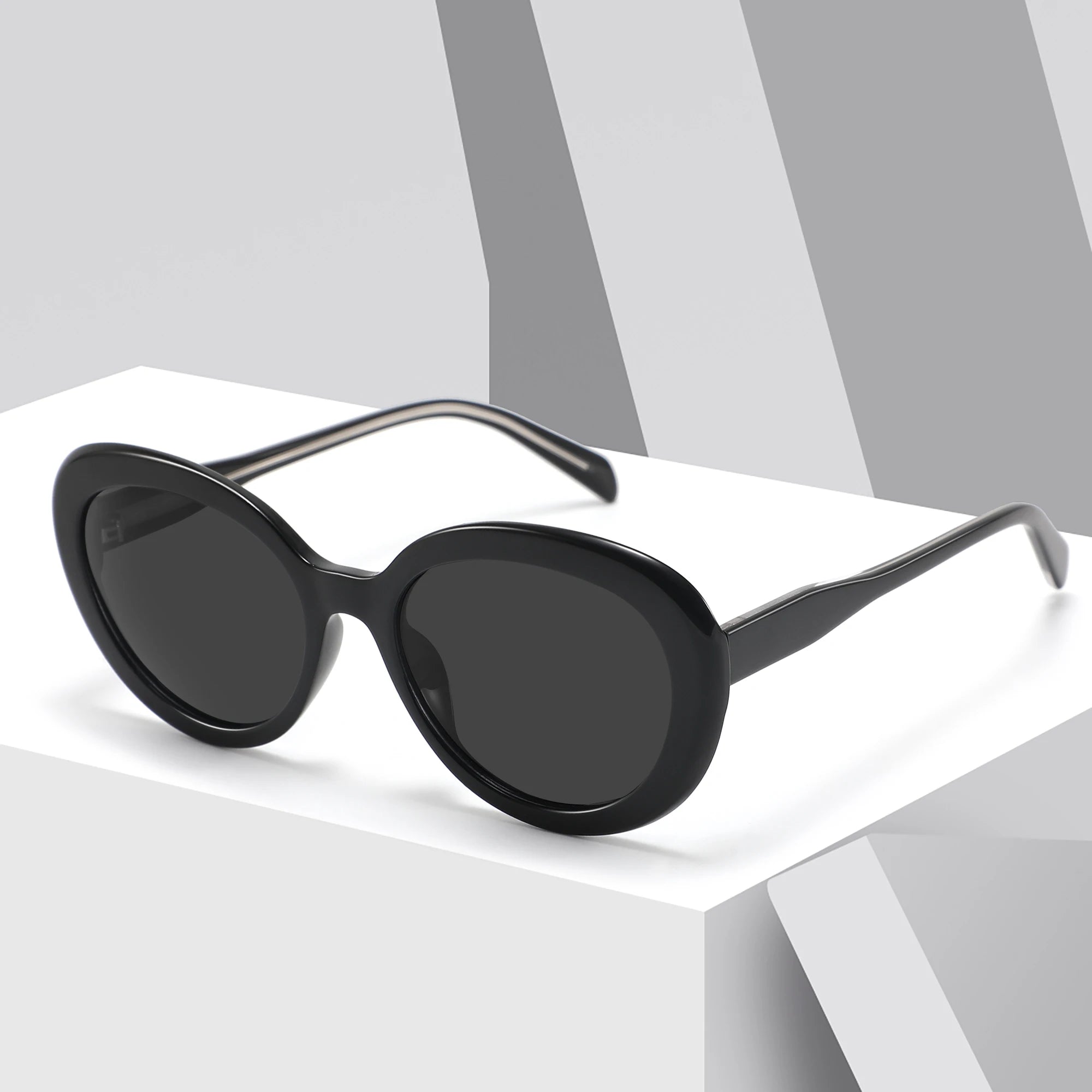 CONCHEN Oversize Round Ready to Ship Italy Luxury Brand Fashion Designer Occhiali Da Sole Acetate Tr90 Polarized Sunglasses