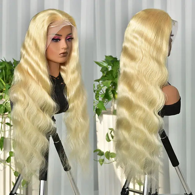 Best Price 613 Blonde Straight Lace Front Human Hair Wig 13x4 Transparent HD Brazilian Virgin Human Hair Wigs for Women