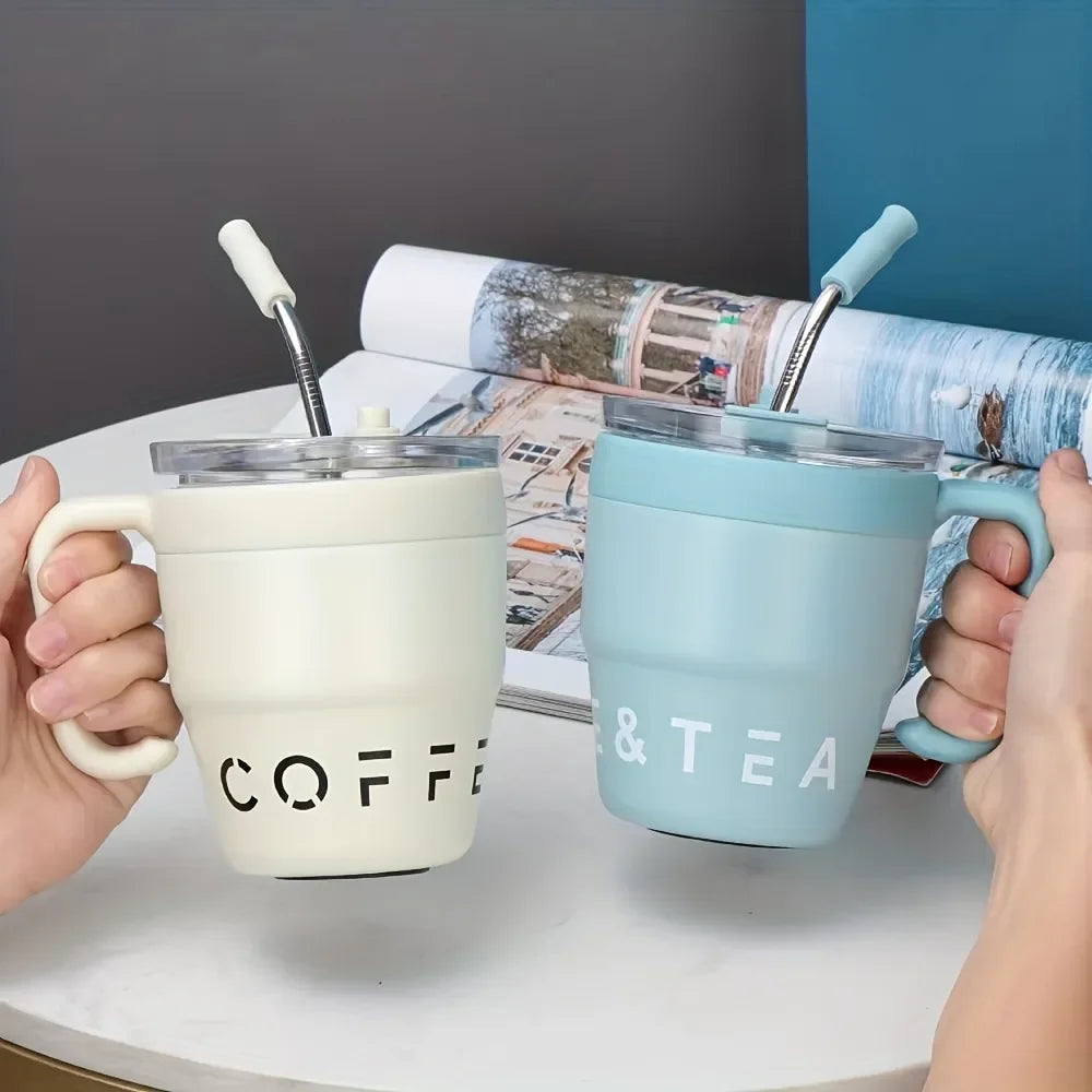480ml Coffee Thermos Cup Portable Stainless Steel CupThermal Cup Coffee Mug for Milk Juice Cold Hot Drinks