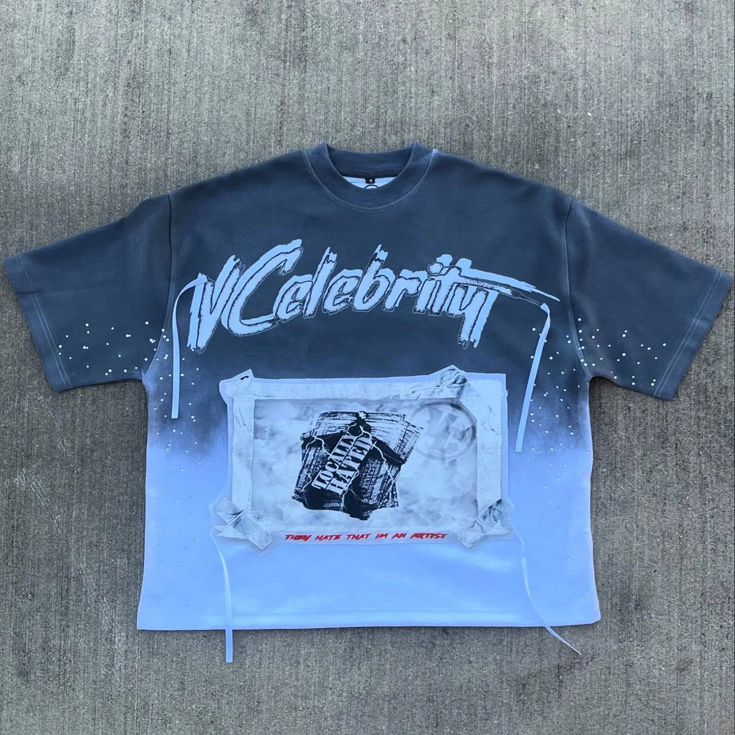 US Free Tex Custom 200 Gsm Heavyweight Dtg Rhinestone Tee Shirt Thick Collar Mock Neck Crop Boxy Oversized T-shirt t Shirts Men