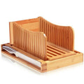 Bamboo Bread Slicer Foldable Rectangle Cutting Board Knife Set Eco-Friendly Baking Supplies Sustainable for Home Box