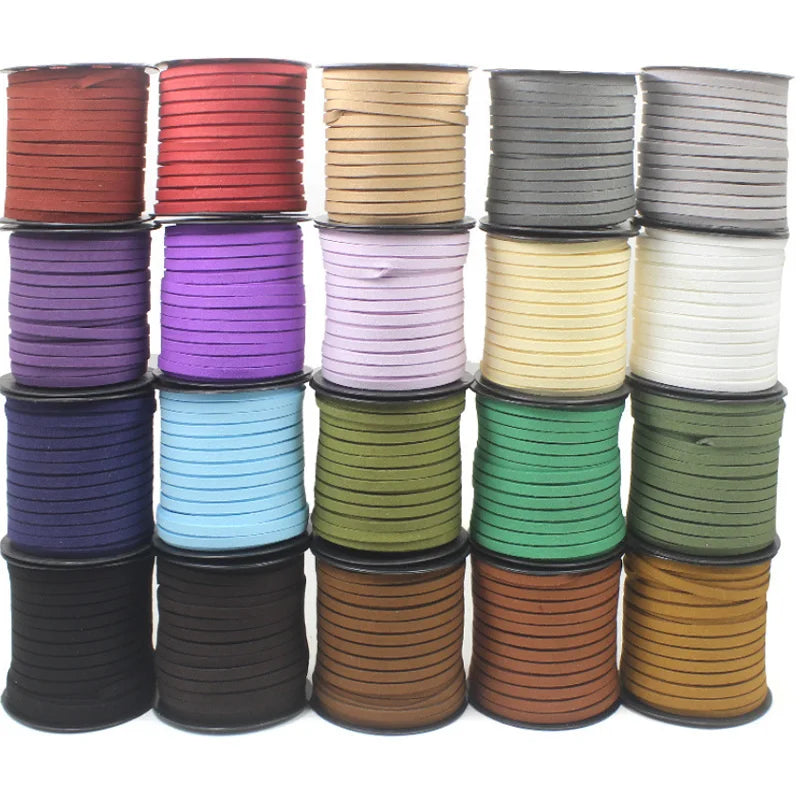 5mm Flat Suede Cord for Jewelry Making  Suede  Faux Suede Fabric