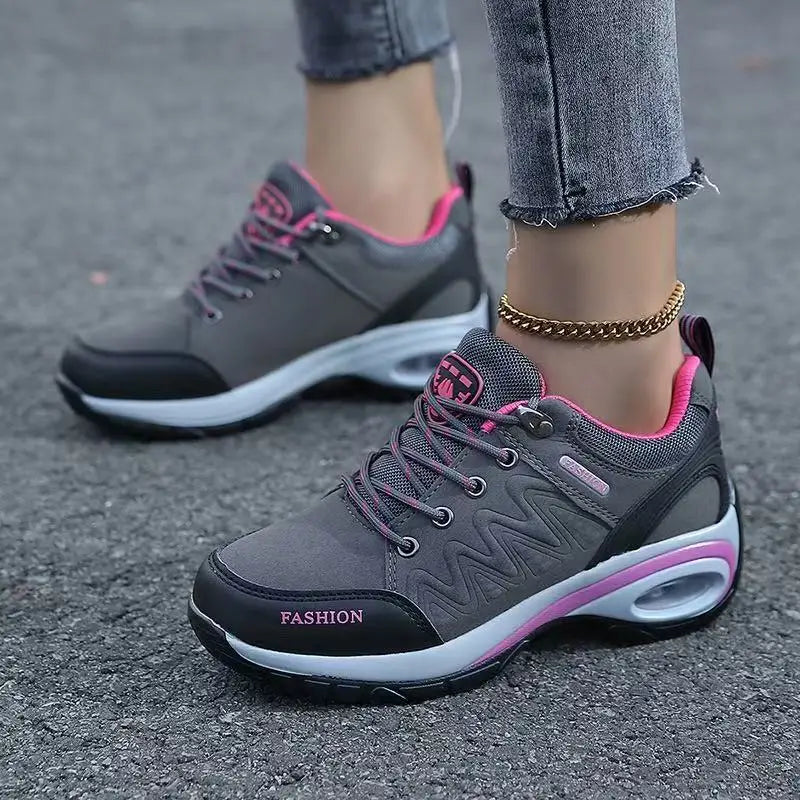 2026 Manufacture Women Sports Shoes White Pu Upper With Laser Wedge Sport Sneakers Women Outdoor Sports