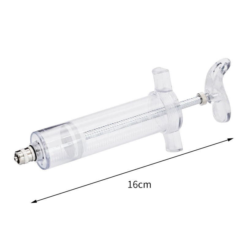 50ML Plastic Steel Veterinary Oral Syringe for Animal Injection and Bird Feeding High Accuracy