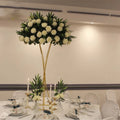 Y-Q084 Hardware Products Wrought Iron Flower Stand Table Gold Wedding Table Decoration Centerpieces