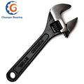 Hardware Tools Black Oxide Open Adjustable Wrench Spanner with Inch Metric Scale