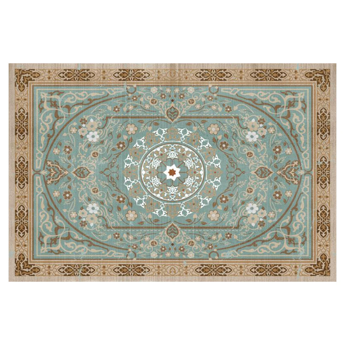Traditional Oriental Distressed Non-Shedding Living Room Bedroom Dining Home Office Area Rug
