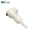 [FSC0316CH] 3/16 Valved Hose Barb In-Line Coupling Body Female Plastic Quick Fitting