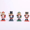 Christmas Decorations Wooden Nutcrackers 16CM Fat Four Tabletop Decorations Christmas Nutcrackers