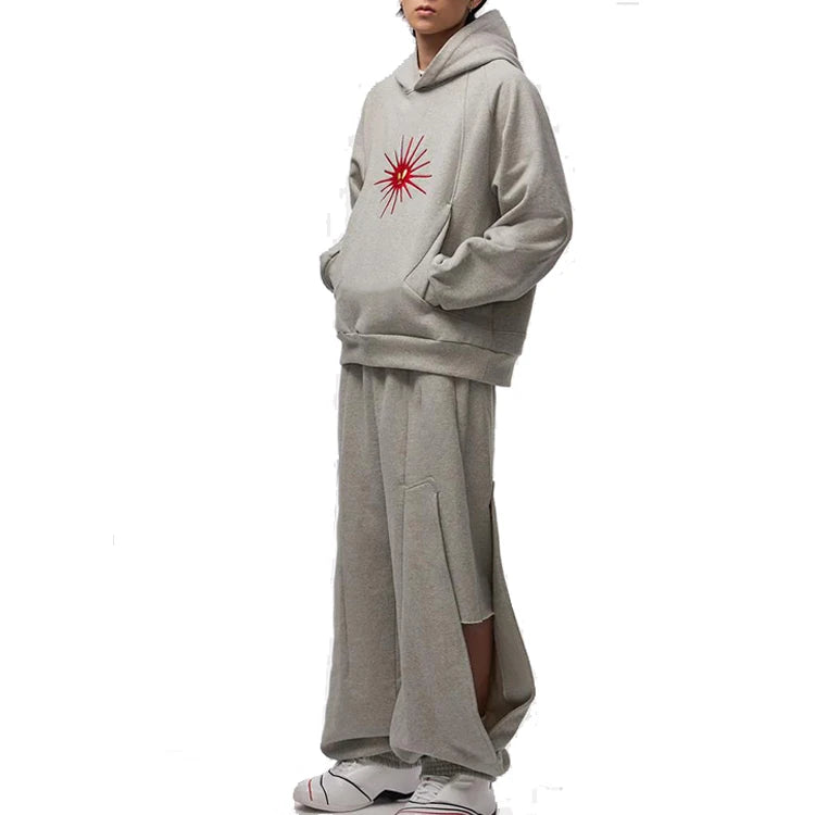 Tracksuit Manufacturers Custom High Quality Embroidery Hoodies and Pants Men's Set High Street Fashionable Men's Sportswear