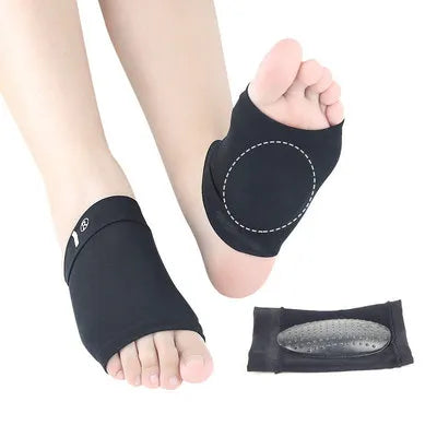 JOGHN Bandage Foot Arch Support Sleeve Heel Socks Foot Care Insoles Foot Pad with Gel Cushion
