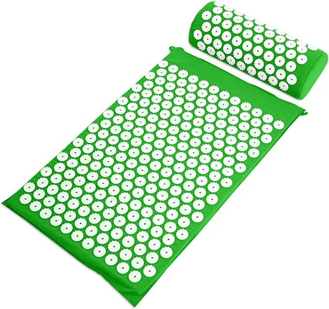 Wholesales Acupuncture Yoga Mat Neck and Back Pain Relief Acupressure Mat and Pillow Set