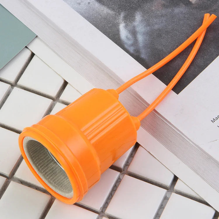 Useful E27 Round Plastic Base Screw Light Bulb Lamp Socket White E27 Base Lamp Socket Popular Lamp Holder