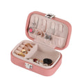 Caron Color Double Layer Display Jewelry Organizer Case Storage Box Small Mini Travel Jewelry Box