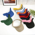 Summer Sun Sports Visor Cap Contrast Cap Hat Adjustable Outdoor Sports Golf Visor Cap for Women Men