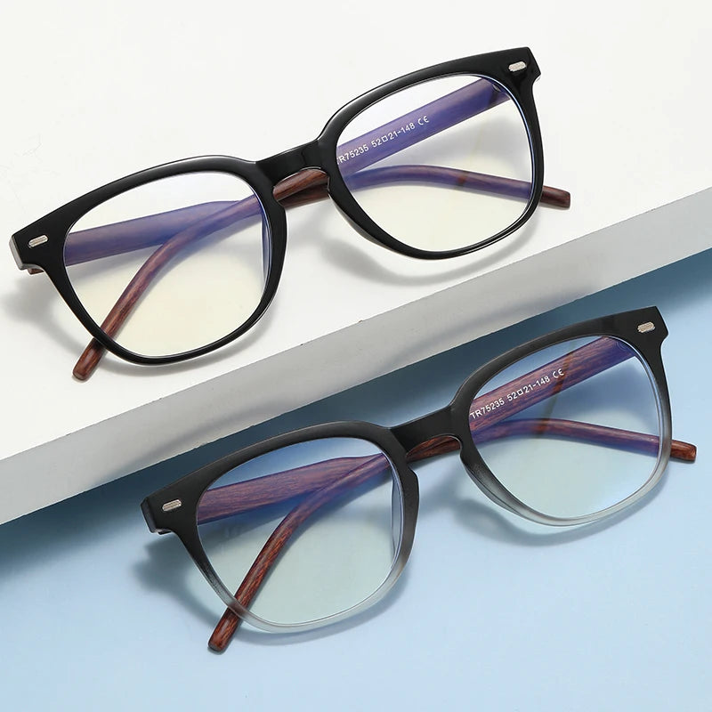 Men's and Women's New Anti Blue Light Blocking Optical Frame Designer Glasses TR90 Hinge with AC Lens Material Fashionable