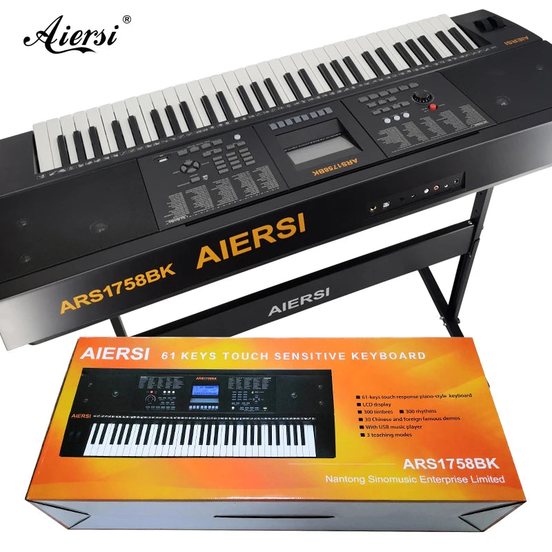 Professional MIDI Piano Keyboards Music Electronic Piano 61keys Double Pulley First Choice Learning Performing Piano Instruments