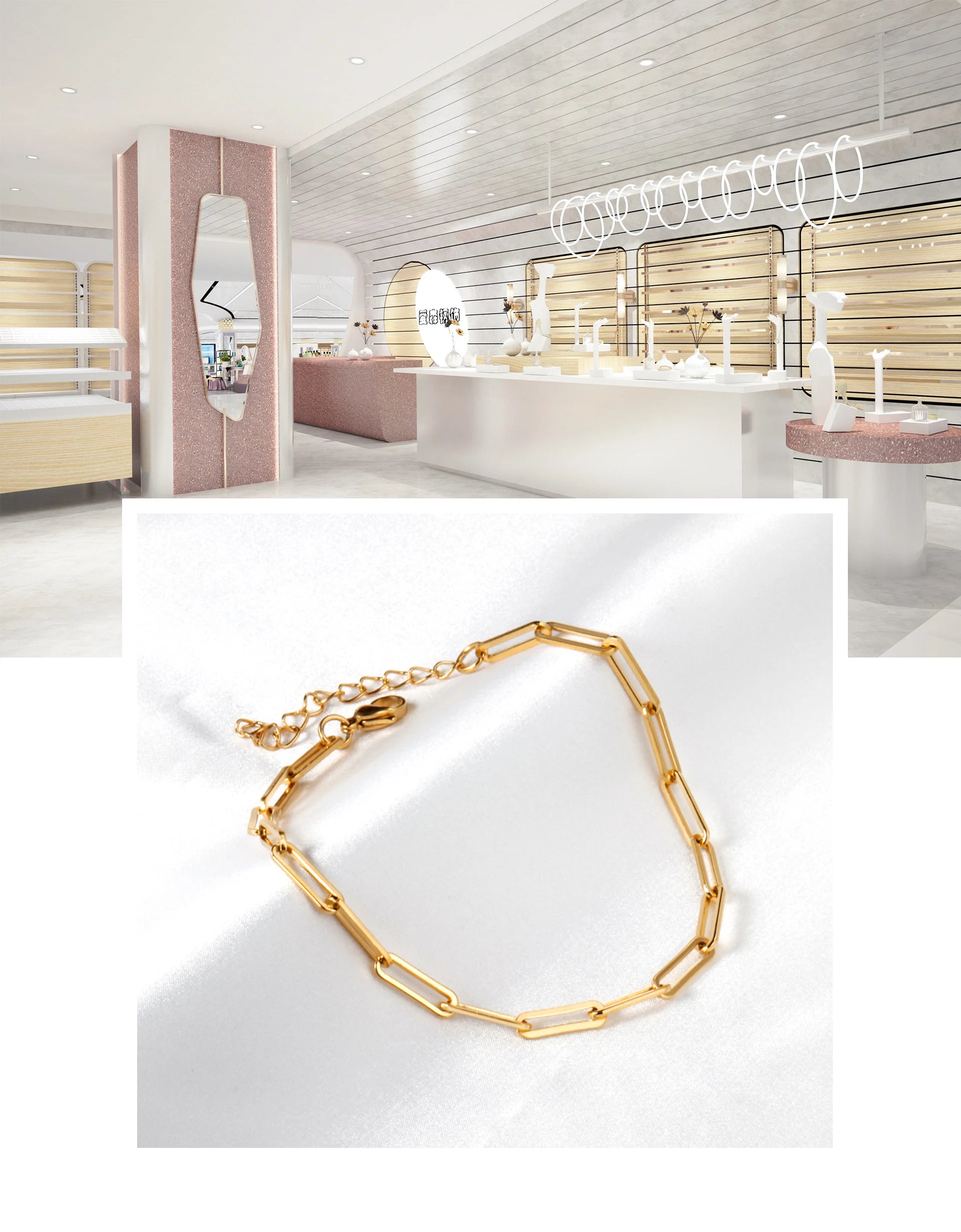 Wholesale Stainless Steel Gold Anklets Chains Foot Jewelry Women