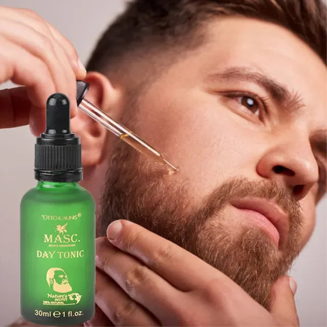 Private Design Vegan Herbal Sandalwood Oil Day Care Beard Oil Moisturizing Anti-Bacterial OEM/ODM Service