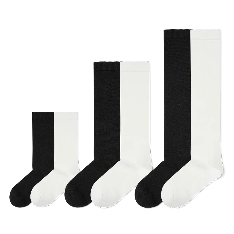 Bioserica Era Hot Sale Custom Socks Logo Mid-Calf Knitted Breathable Autumn Socks for Women School Casual