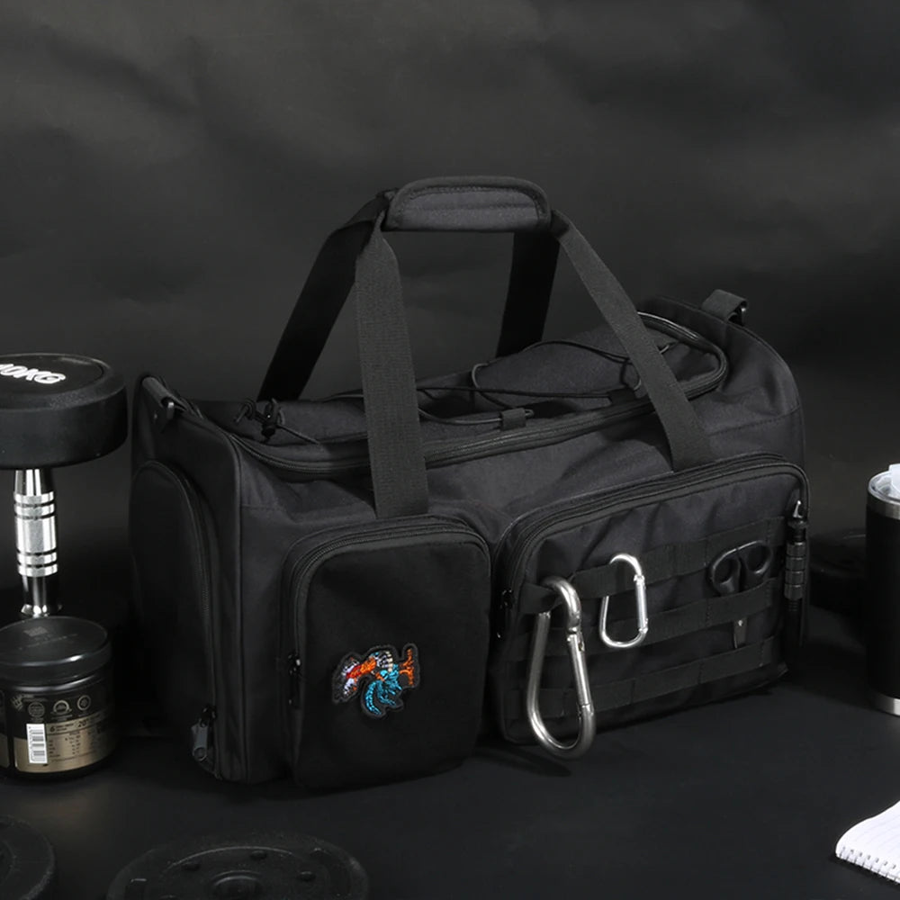Tactical Molle Range Duffel Heavy Duty Large Gear Duffle Durable Quality Travel Sports Gym Equipment Racket Bag