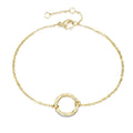 EManco EU Fashion Hammered Circle Stainless Steel Chain Bracelets Minimalism Jewelry
