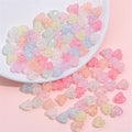 Wholesale 9*10mm Colorful Plastic Acrylic Beads DIY Bracelet Necklace Material Heart Popping Cracked CJ Brand Good Quality