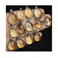 Hand Made 925 Sterling Silver Trendy Fine Jewelry Natural Crystal Healing Stone Citrine Pendant