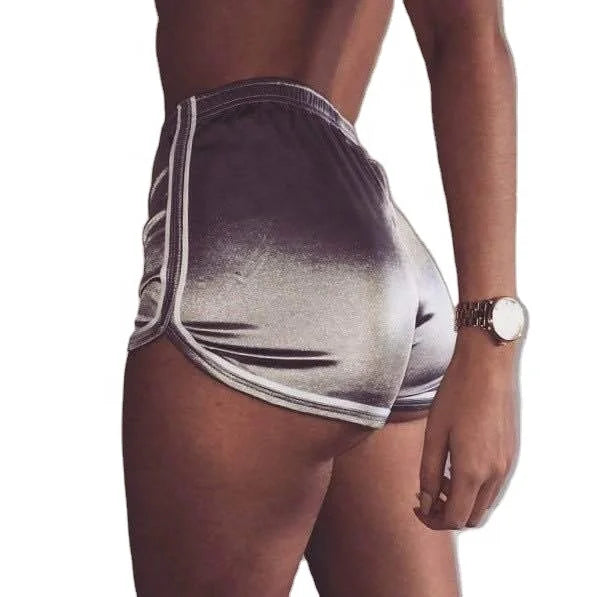 Fashion Girl Gym Elasticized High-waisted Women Girl Sexy Hot Fitness Yoga Sports Shorts
