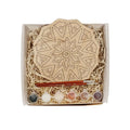 Mandala Craft Kit DIY Painting Kit Wood Material with Laser Cut Technique for Gifts