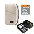 Waterproof PU USB Digital Gadget Cable Charger Storage Bag Electronics Accessories Cable Travel Organizer Bags