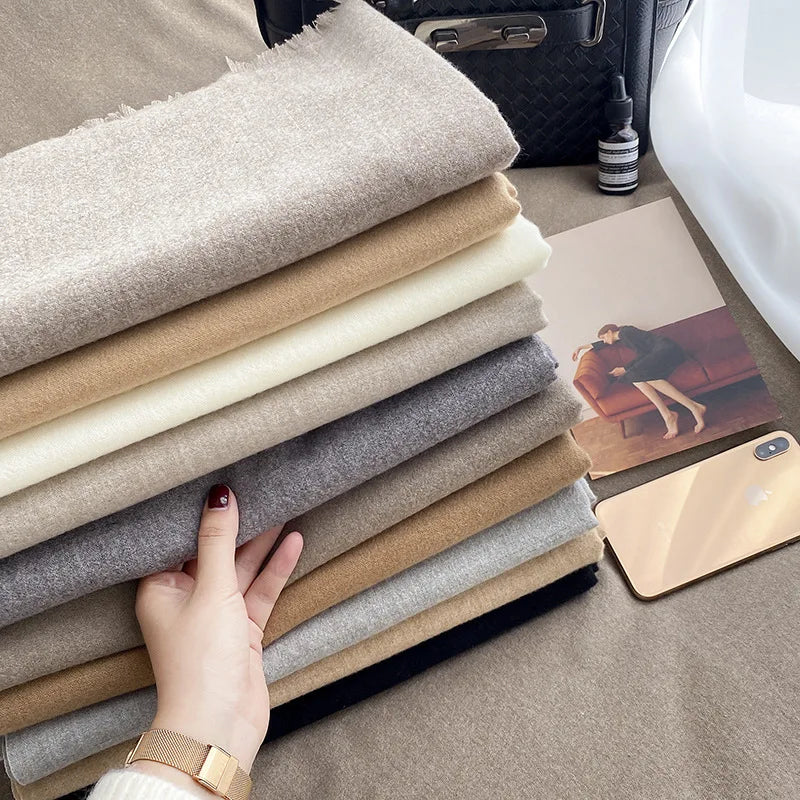 200x70cm Hot Sale Long Pashmina Scarves Shawl Warm Custom Embroider Logo Winter Scarf With Brand Label