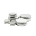 Empty Round Aluminum Cosmetic Tin Jars Can Metal Containers Storage Pot Cream