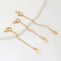 Wholesale Brass Gold Plated DIY Lobster Clasp Plus Heart Extension Chain Jewelry Manufacturing Supplier