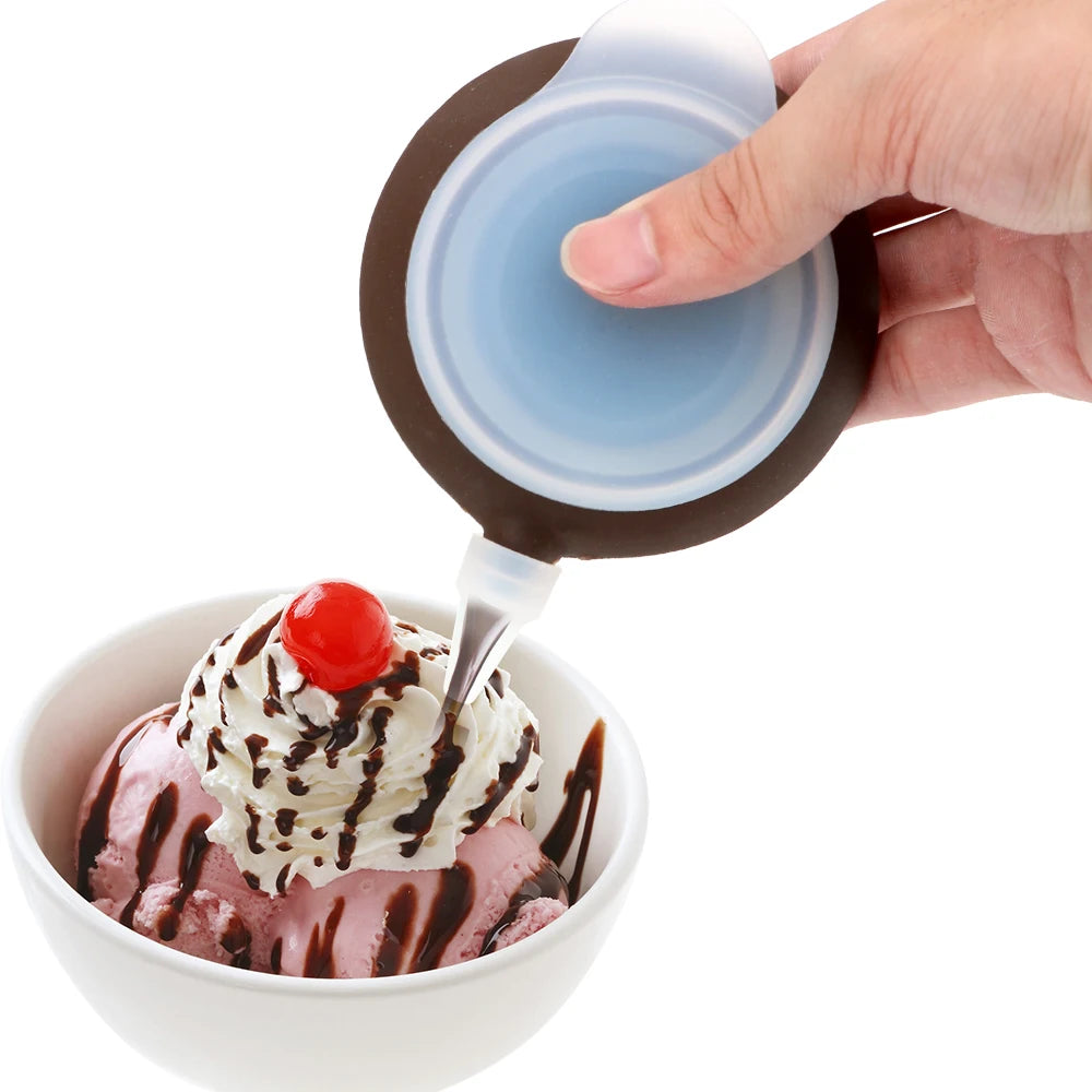 Food Grade 3-Nozzles Silicone Macaron Decorating Pen BPA-Free Baking Tools for Pastry Bag Cake Decorating