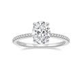 Elegant Luxurious 2-Carat Moissanite Oval Ring in S925 Silver Elegant and Luxurious Product Category Moissanite Rings