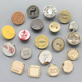 Custom Metal Special Shapes Buttons High-quality Plating Eco Friendly Zinc Alloy Buttons Metal Snap Buttons for Clothes
