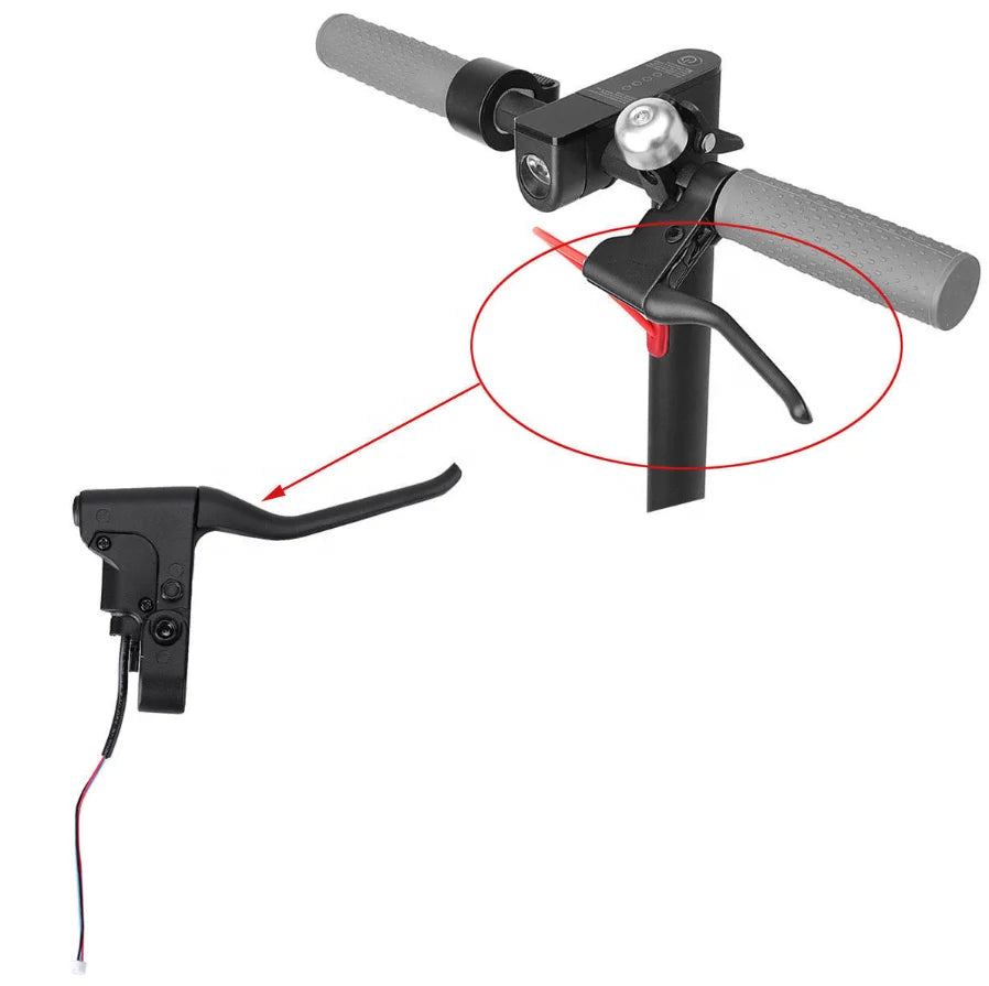 Superbsail Scooter Brake Handle With Line for M365 PRO Aluminum Alloy Brake Lever Skateboard Riding E Scooter Brake Handle