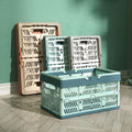 Haogle Wholesale Plastic Foldable Box Collapsible Basket Fruit Basket Shopping Storage Plastic Basket