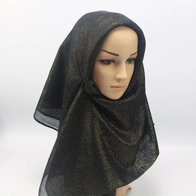 Muslim Cotton Dress Bonnet With Hijab Solid Color Chiffon Turban Soi De Medin Girls Marocain Hanger Scarf Muslim Rop Islam