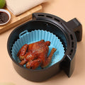 Air Fryer Silicone Pot Reusable Liners Food Safe Double Sided Round Pad Liner 8.5 8 Inch Fast Delivery Kitchenware Insert Mold