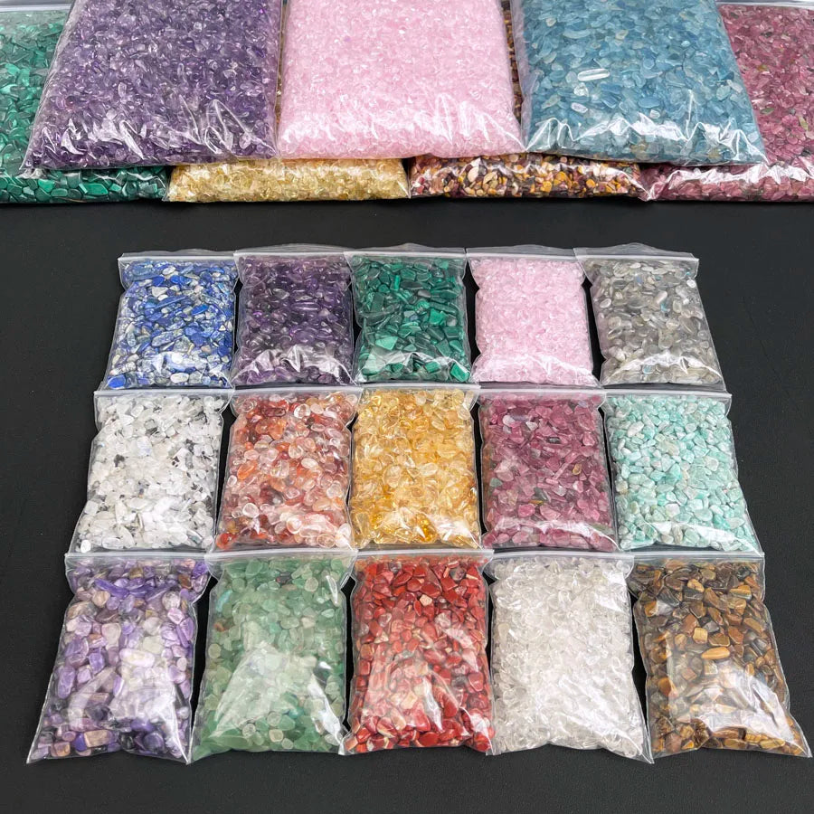 Natural Crystal Chips 100g Wholesale Reiki Stones Polished Meditation Crystal Gravel for Healing