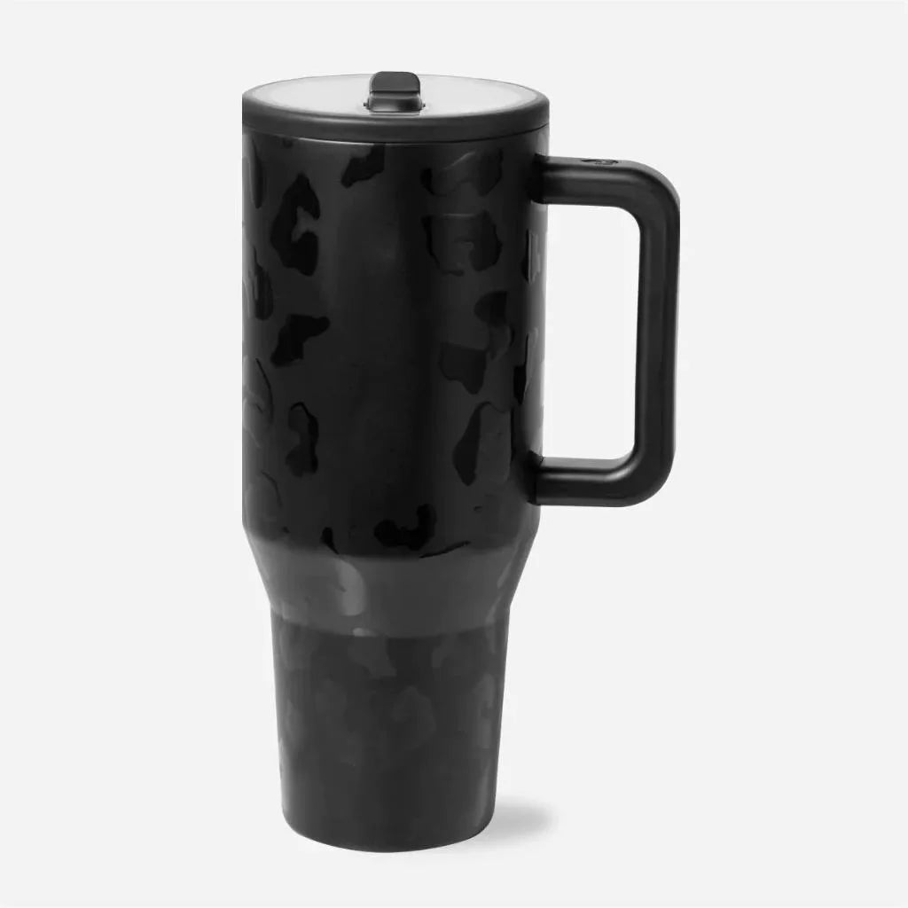 Ready to Ship Double Wall Stainless Steel Travel Mug 40oz Outdoor Thermal Mug 40oz Tumbler With Handle and Straw