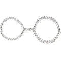 Lodestone Valentine's Day Wedding Gift Zinc Alloy Rhodium Plated Fashion Designer DIY Inspirational Bangle Bracelets