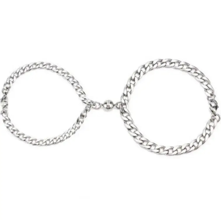 Lodestone Valentine's Day Wedding Gift Zinc Alloy Rhodium Plated Fashion Designer DIY Inspirational Bangle Bracelets