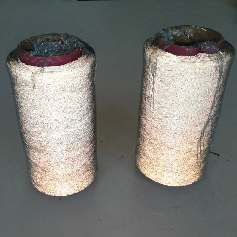 Silver Gray 0.5 mm Hi-vis Double Sides Weave Reflective Embroidery Thread Yarn for Knitting Night Fashion Reflect Safety Hats