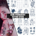 Factory Spot Juice Long Lasting Custom Temporary Tattoo Sticker Art Paper Water Transfer Body Printing Custom Logo