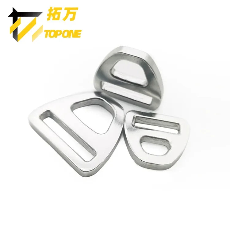 Super Lightweight Aluminum Black Triangle Backpack Strap Buckle Accessory Belt Buckles